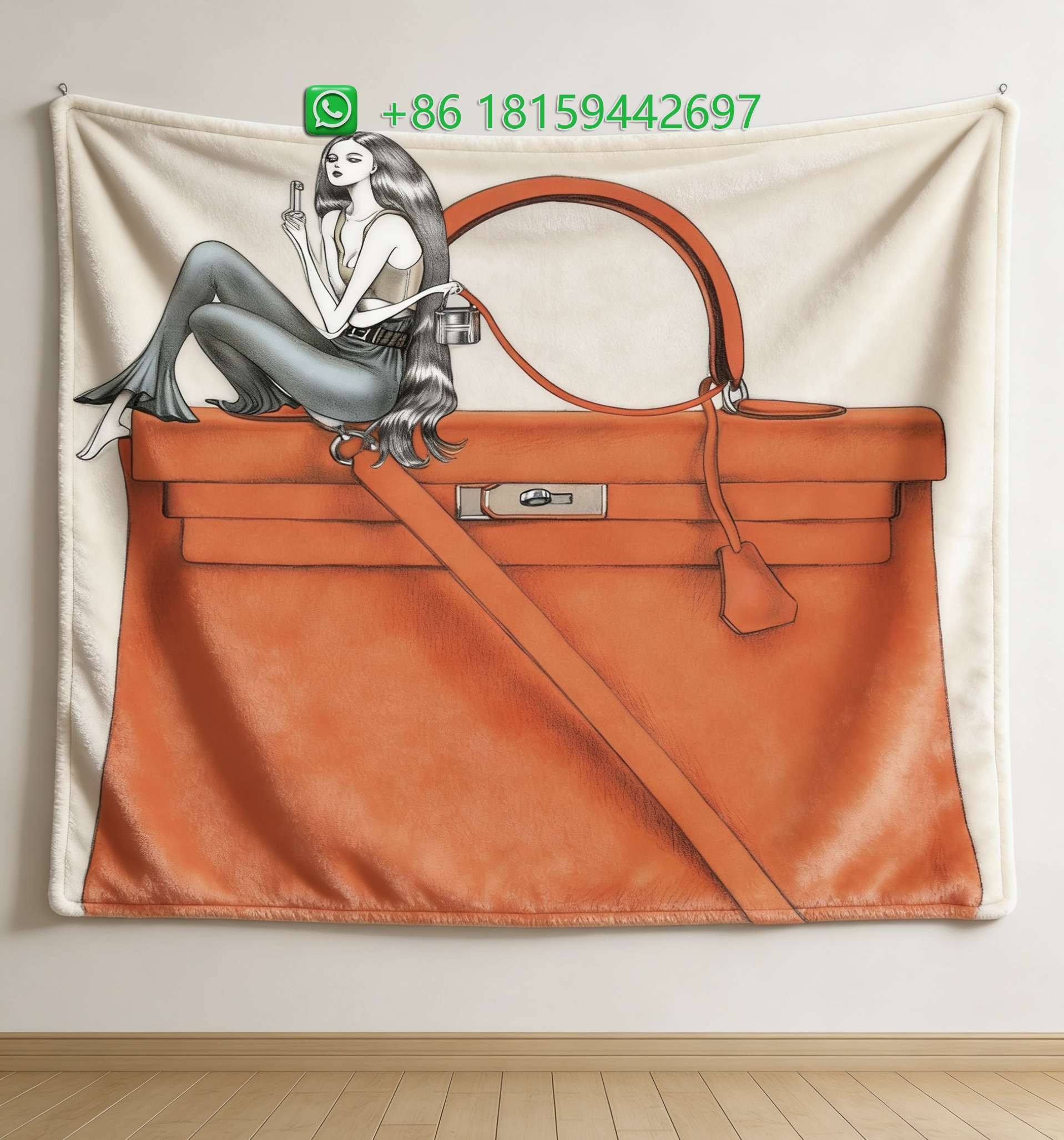 Hermes Throw Blankets